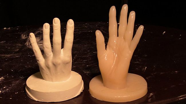 Как сделать точную копию руки из гипса или силикона
